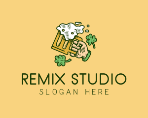 St. Patrick's Day Irish Beer  logo design