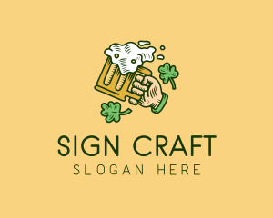 St. Patrick's Day Irish Beer  logo design