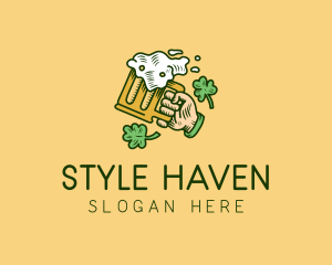 St. Patrick's Day Irish Beer  logo design