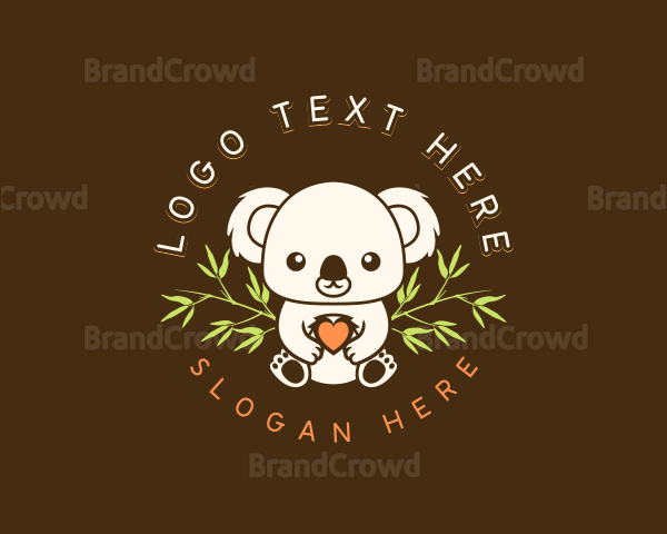 Koala Bear Heart Logo