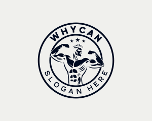 Muscle Gym Workout Logo