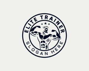 Muscle Gym Workout logo design