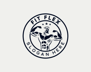 Workout - Muscle Gym Workout logo design