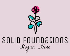 Flower Plant Garden Logo