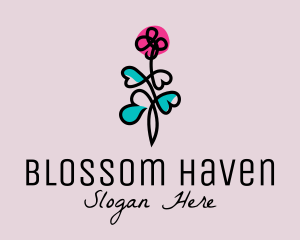 Flowering - Flower Plant Garden logo design