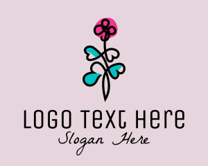 Beauty Shop - Flower Plant Garden logo design