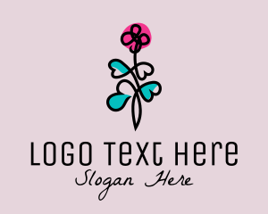 Flower Plant Garden Logo