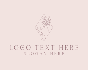 Mindfulness - Flower Hand Styling logo design