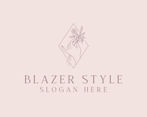 Flower Hand Styling logo design