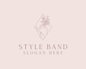 Flower Hand Styling logo design