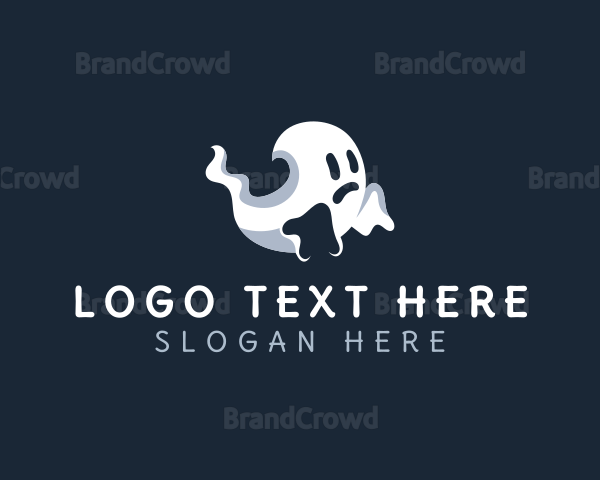 Halloween Spirit Ghost Logo