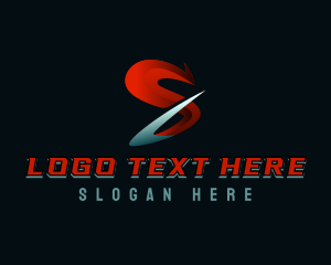Racing - Swoosh Esports Gaming Letter S logo design