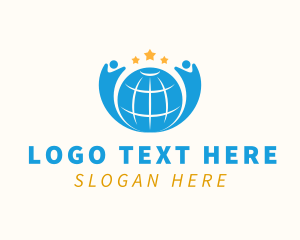 Globe - Global Union People logo design