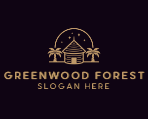 Forest Night Cabin logo design