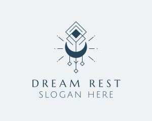 Spiritual Crescent Moon logo design