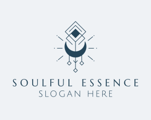 Spiritual - Spiritual Crescent Moon logo design