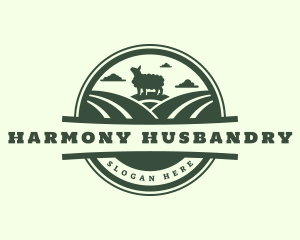 Husbandry - Sheep Herding Ranch logo design