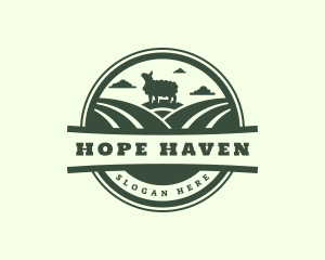 Husbandry - Sheep Herding Ranch logo design