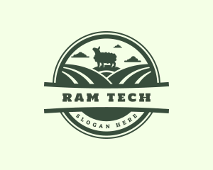 Sheep Herding Ranch logo design