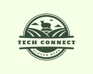 Pasturing - Sheep Herding Ranch logo design