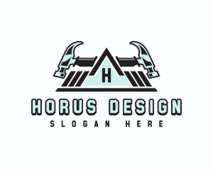 Hammer Roof Construction logo design