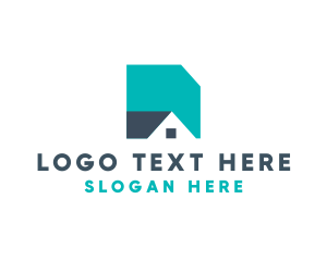 Land Developer - Basic Shape House logo design