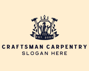 Carpenter - Carpenter Tools Shield logo design