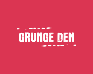 Grunge Stitches Daycare logo design