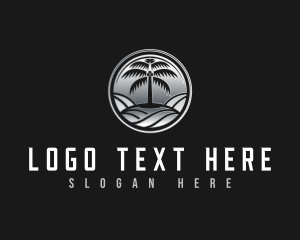 Palm Tree - Palm Tree Island logo design