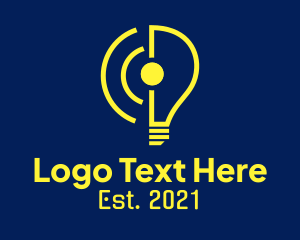 Signal - Light Bulb Signal logo design