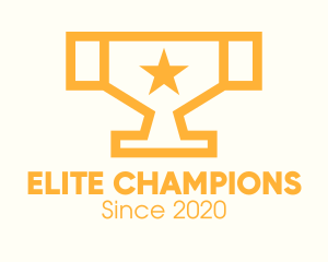 Championship - Golden Championship Trophy logo design