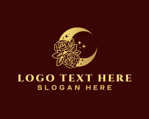 Decorative - Premium Rose Moon logo design