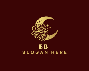 Flower - Premium Rose Moon logo design