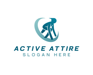 Sportswear - Marathon Racing Athlete logo design