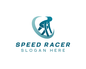 Race - Marathon Racing Athlete logo design