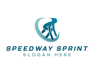 Marathon Racing Athlete logo design