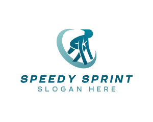 Sprint - Marathon Racing Athlete logo design