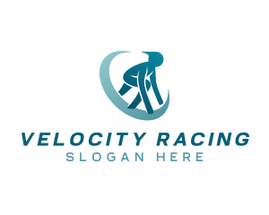 Marathon Racing Athlete logo design