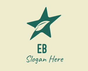 Organic - Eco Leaf Star logo design