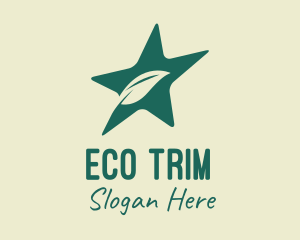 Eco Leaf Star  logo design