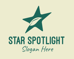 Eco Leaf Star  logo design