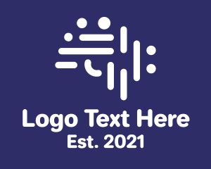 Dots - Brain Dots Psychology logo design