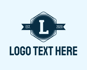 Blue Badge Lettermark  Logo