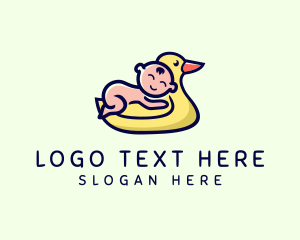 Duck - Rubber Duck Baby logo design