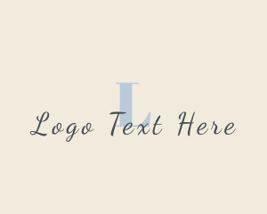 Typography - Elegant Feminine Brand logo design