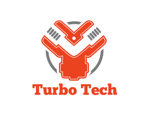 Turbo - Industrial Engine Mechanic logo design