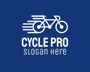 Cycling - Simple Fast Bicycle Bike logo design