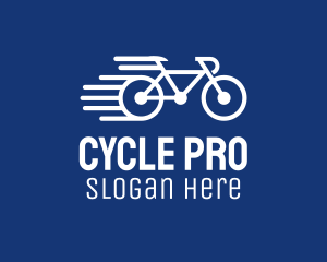 Simple Fast Bicycle Bike logo design