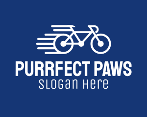 Simple Fast Bicycle Bike logo design