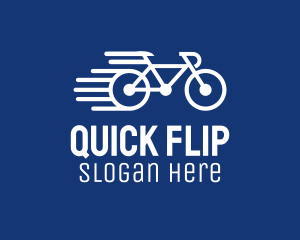 Simple Fast Bicycle Bike logo design